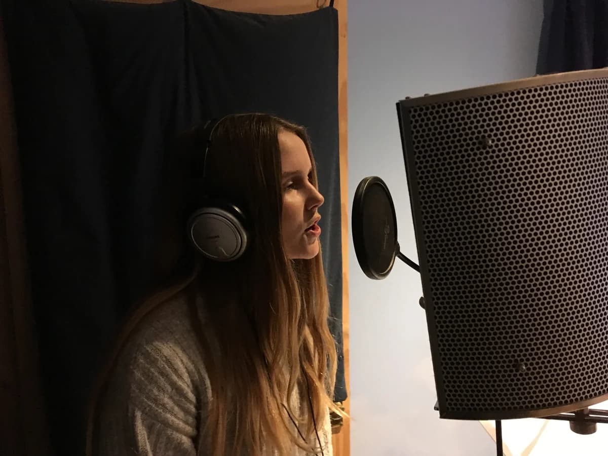 David Meade in the Potting Shed Recording Studio